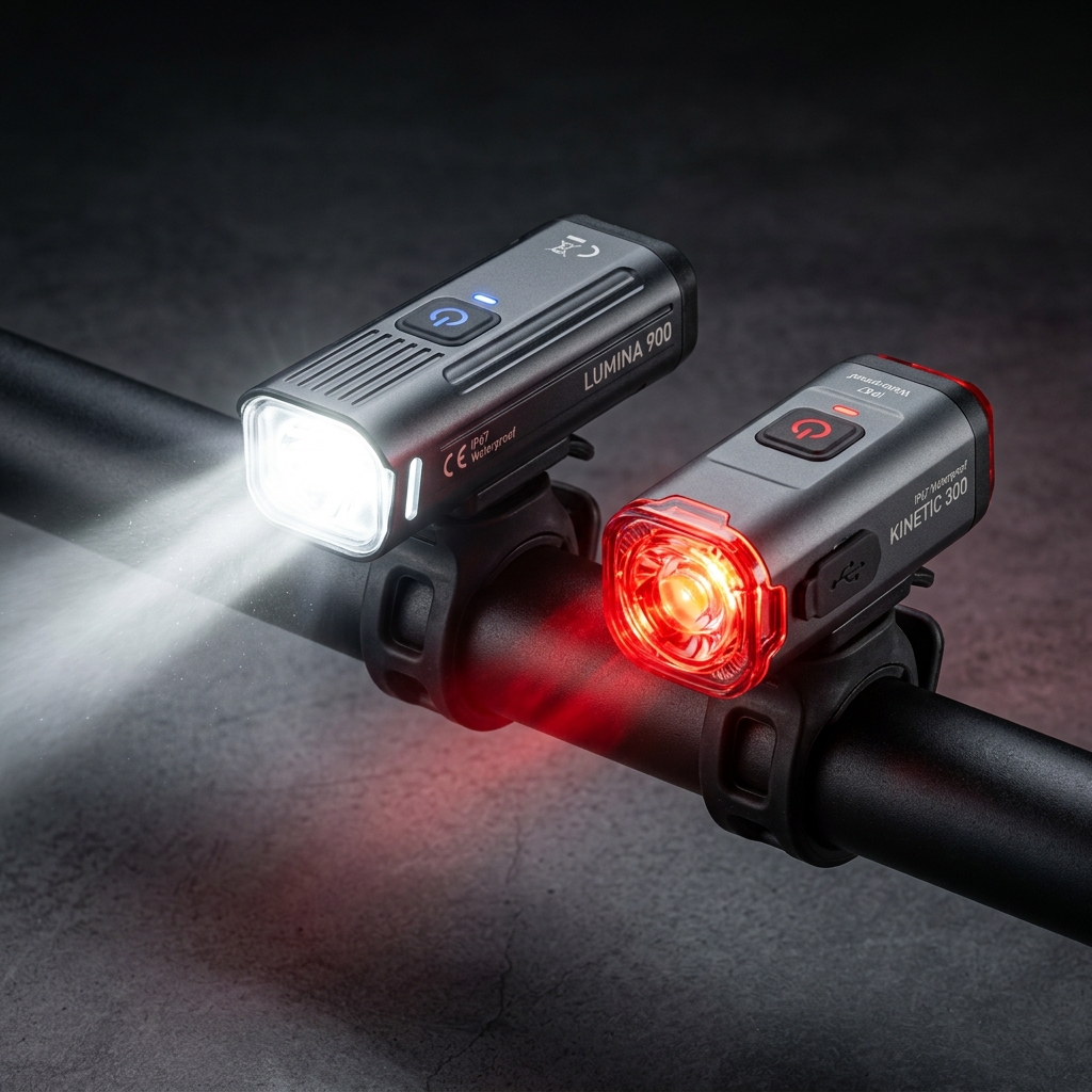 Luces recargables USB para bicicleta